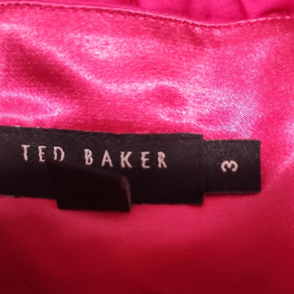Ted Baker Fuchsia Ruffle Mini Dress - Picture 4 of 8